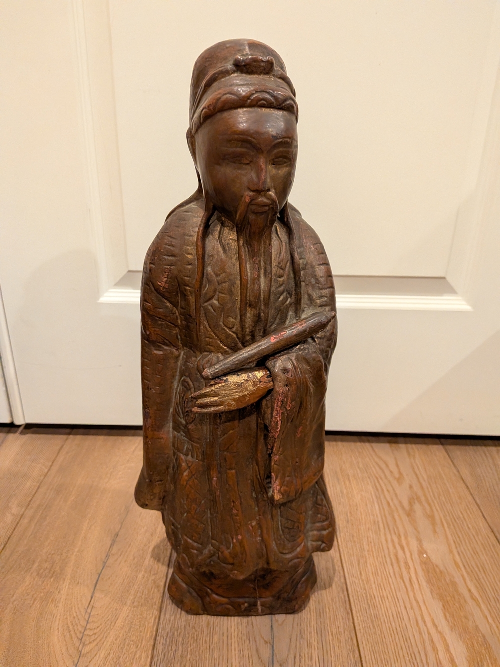 Antique Boxwood Carving Sage